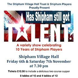 Has Shipham still got talent poster